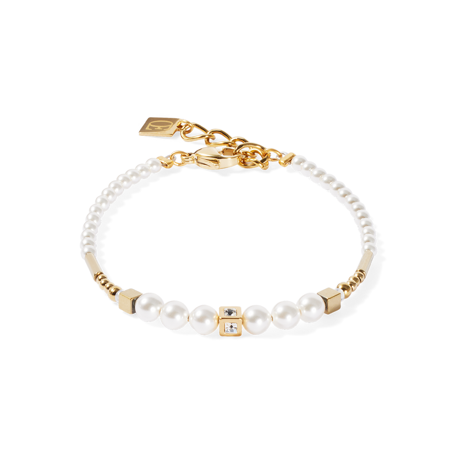 Armband Shimmering Princess Pearls gold-weiß