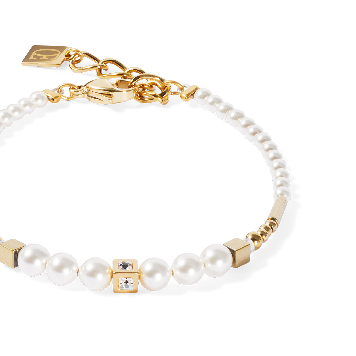 Armband Shimmering Princess Pearls gold-weiß