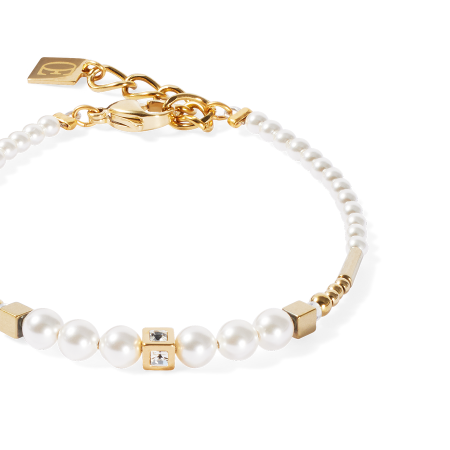 Armband Shimmering Princess Pearls gold-weiß