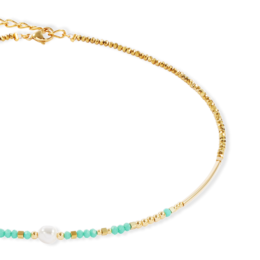 Halskette Lagoon Pearl gold-mint