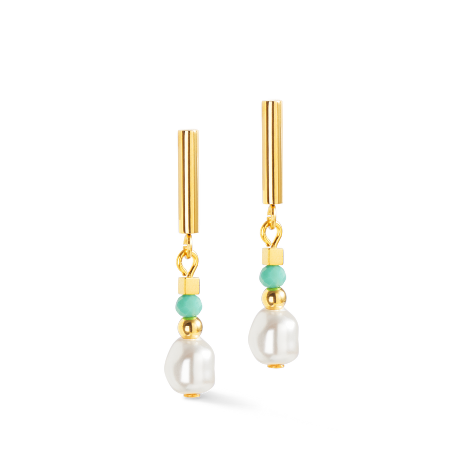 Ohrringe Lagoon Pearl gold-mint