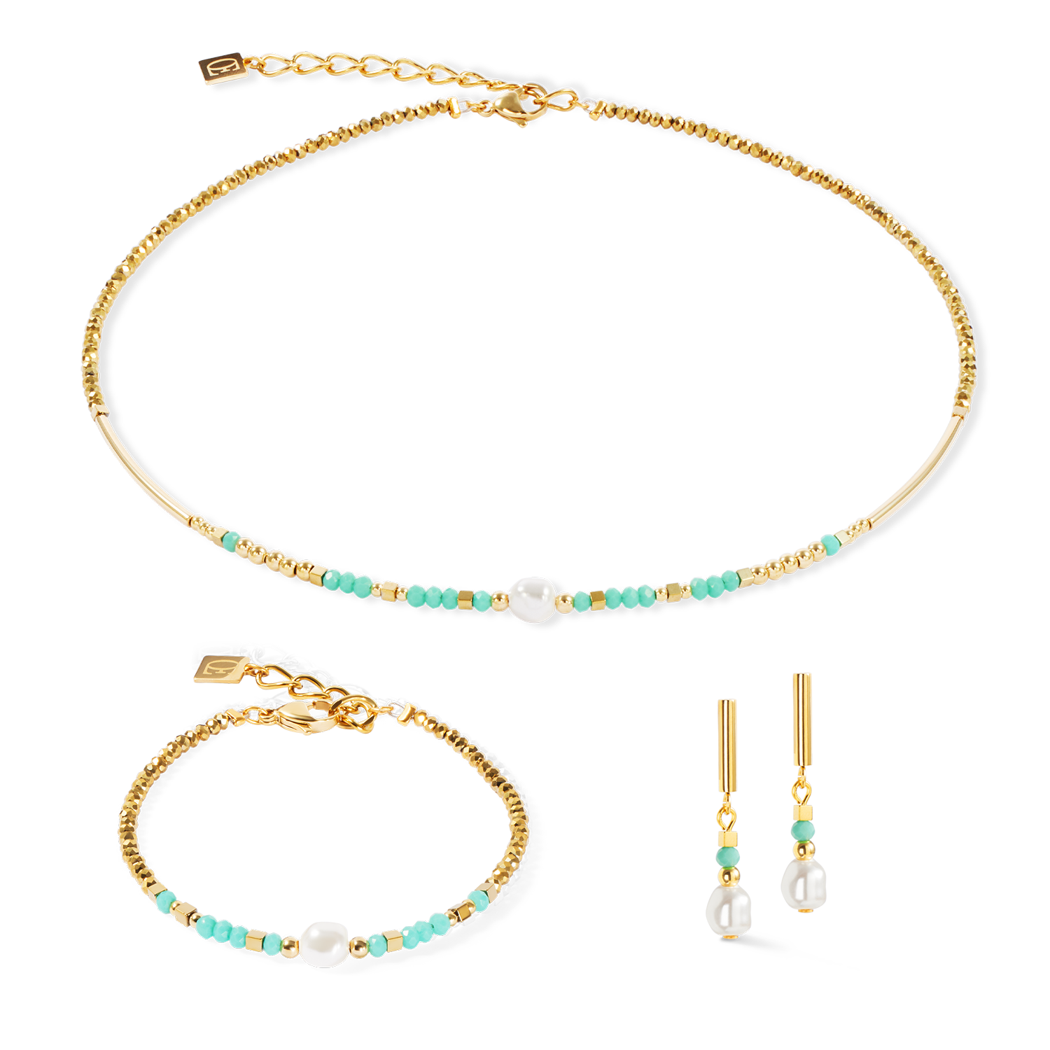 Armband Lagoon Pearl gold-mint