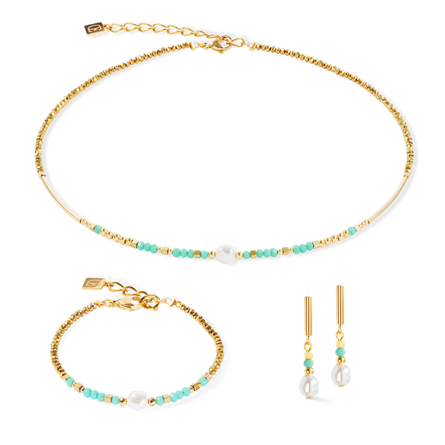 Armband Lagoon Pearl gold-mint