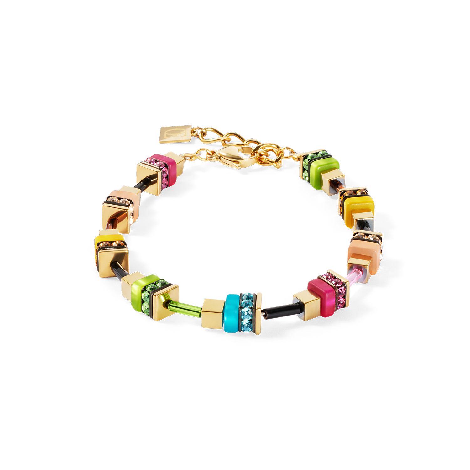 Armband Boho Sunset Cube rainbow