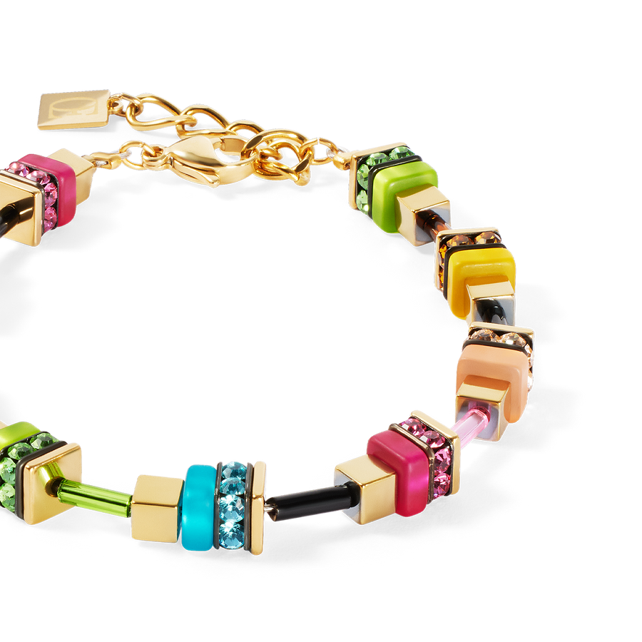 Armband Boho Sunset Cube rainbow