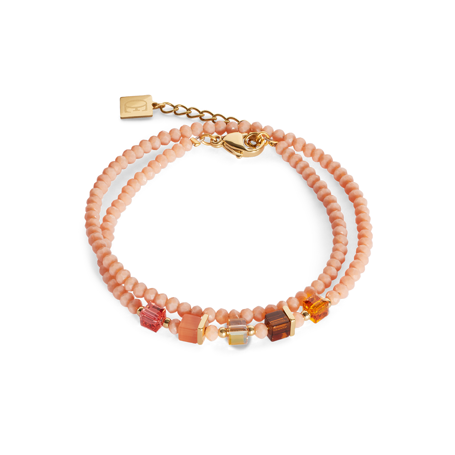 Joyful Colours Update Armband gold-orange