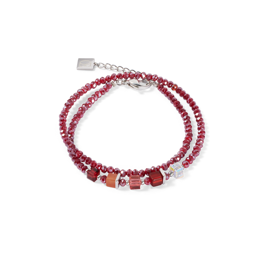 Joyful Colours Update Armband silber-rot