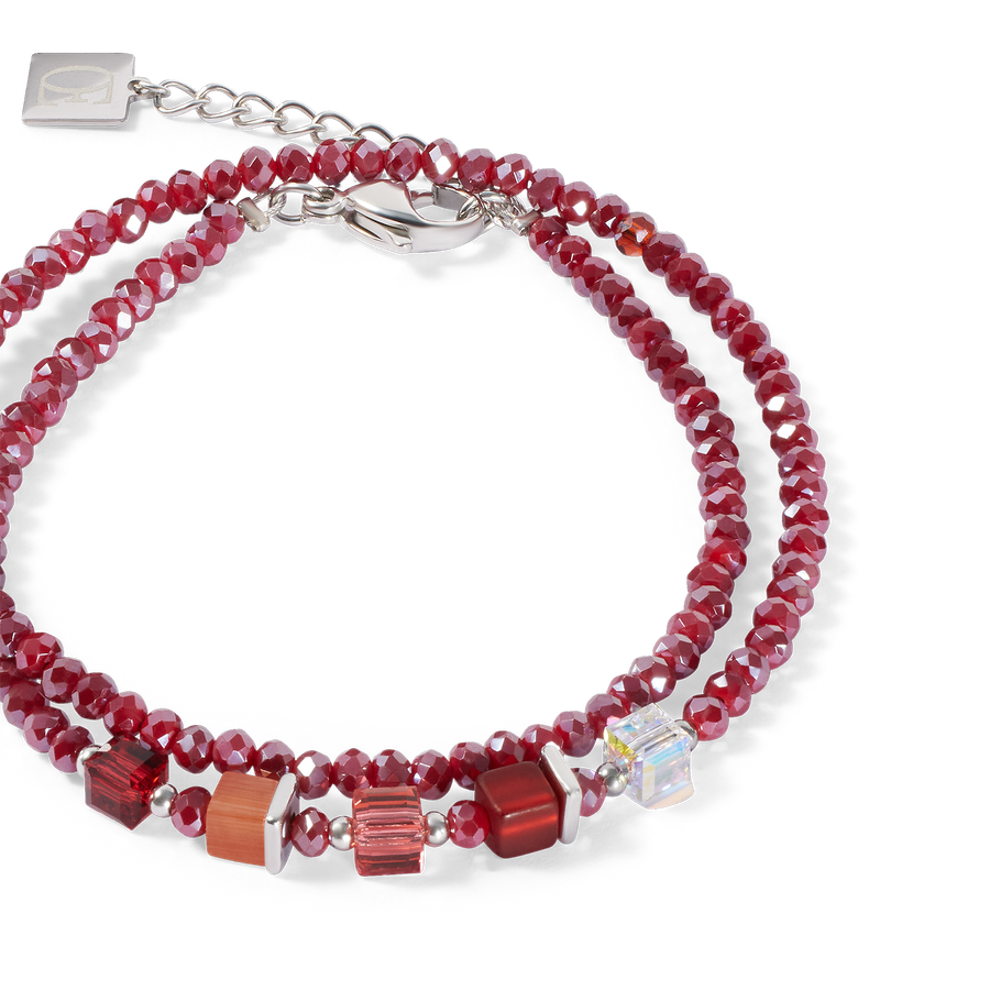 Joyful Colours Update Armband silber-rot