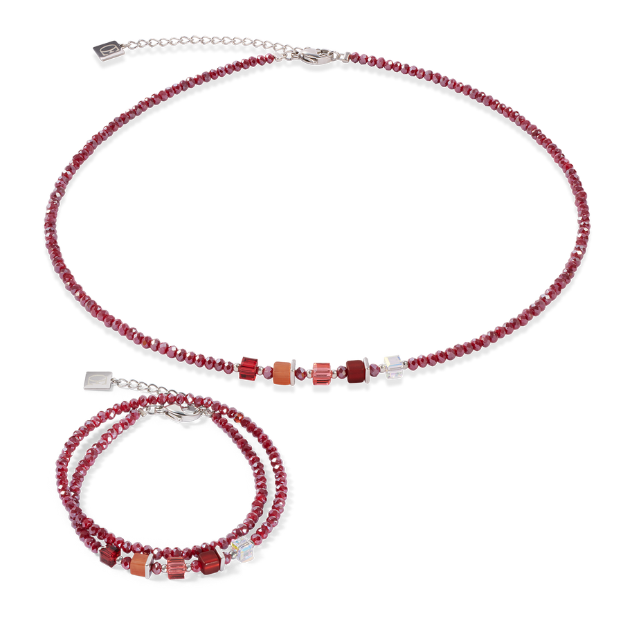 Joyful Colours Update Armband silber-rot