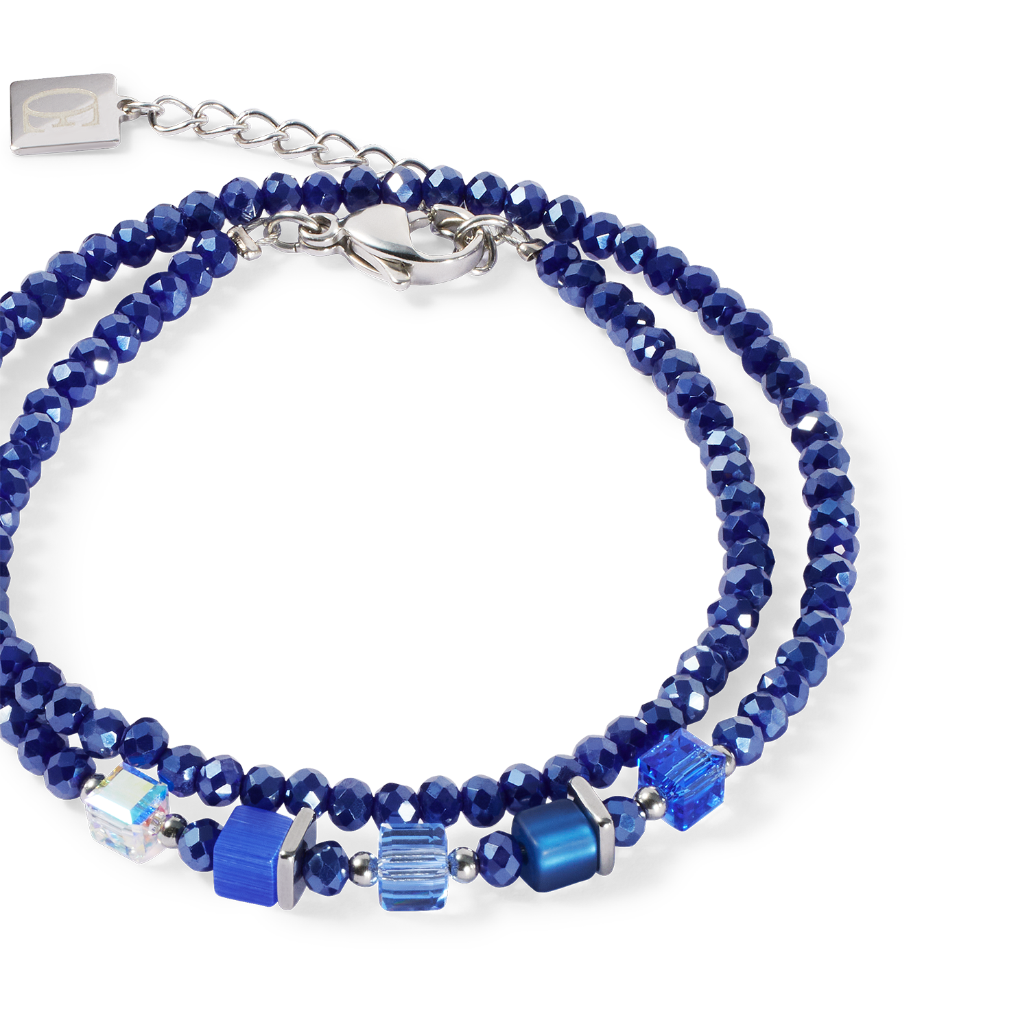 Joyful Colours Update Armband silber-blau