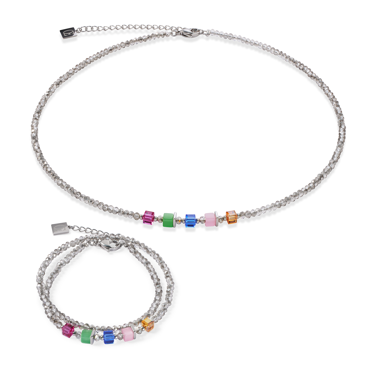 Joyful Colours Update Armband silber-multicolor