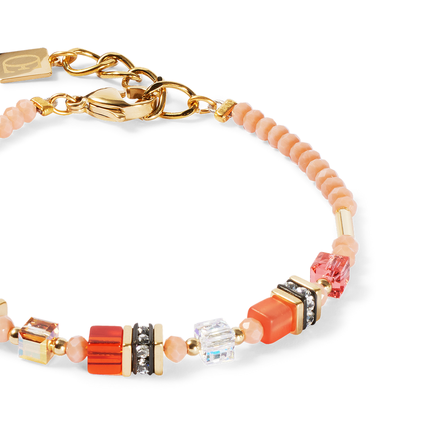 Armband Mini Cubes orange