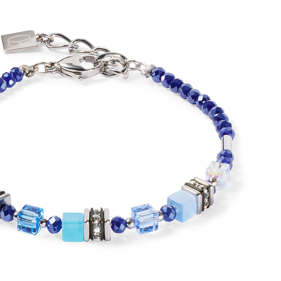 Armband Mini Cubes blau