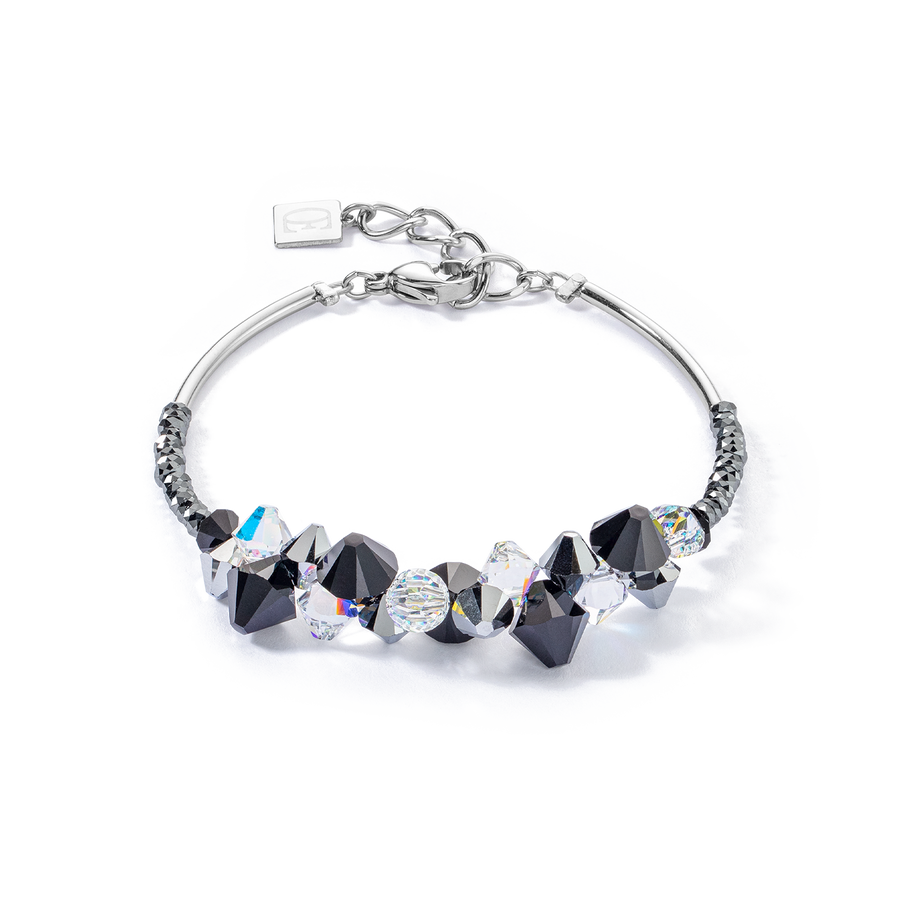 Dancing Crystals Update Armband silber-schwarz