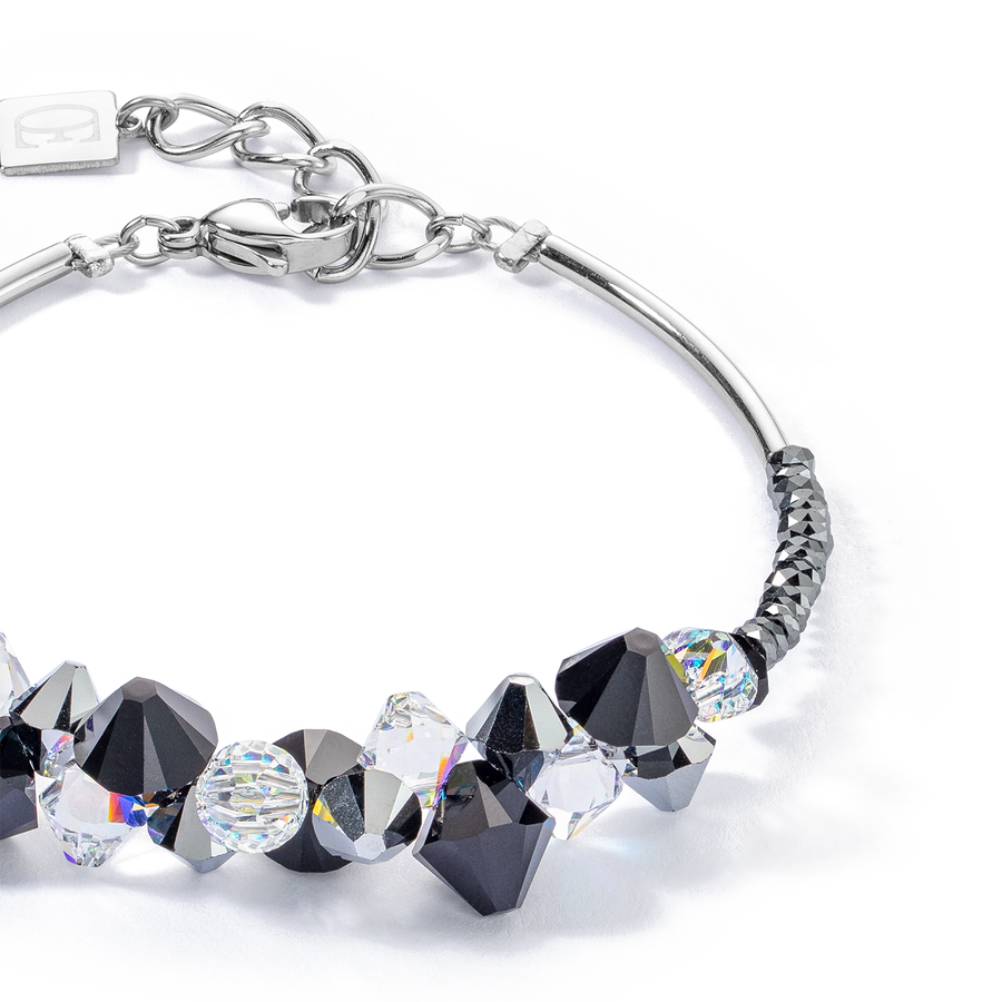 Dancing Crystals Update Armband silber-schwarz