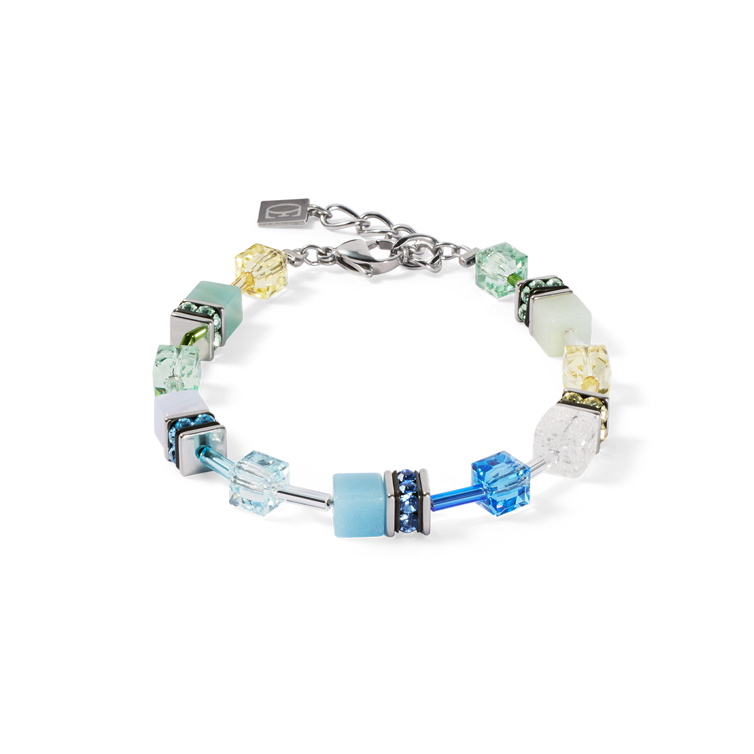 GeoCUBE® Iconic Precious Armband aqua-grün