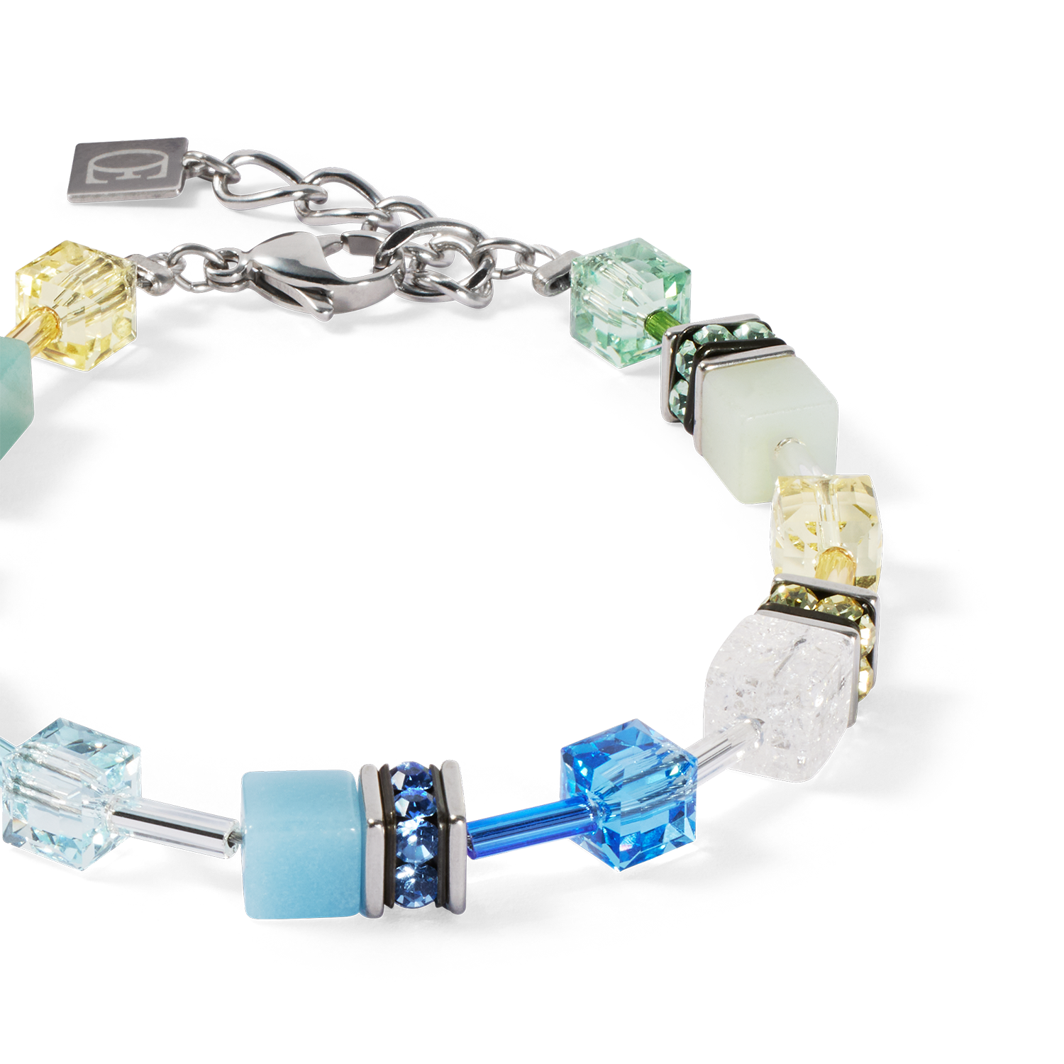 GeoCUBE® Iconic Precious Armband aqua-grün