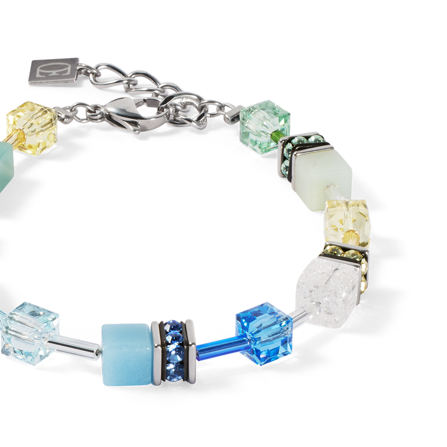 GeoCUBE® Iconic Precious Armband aqua-grün