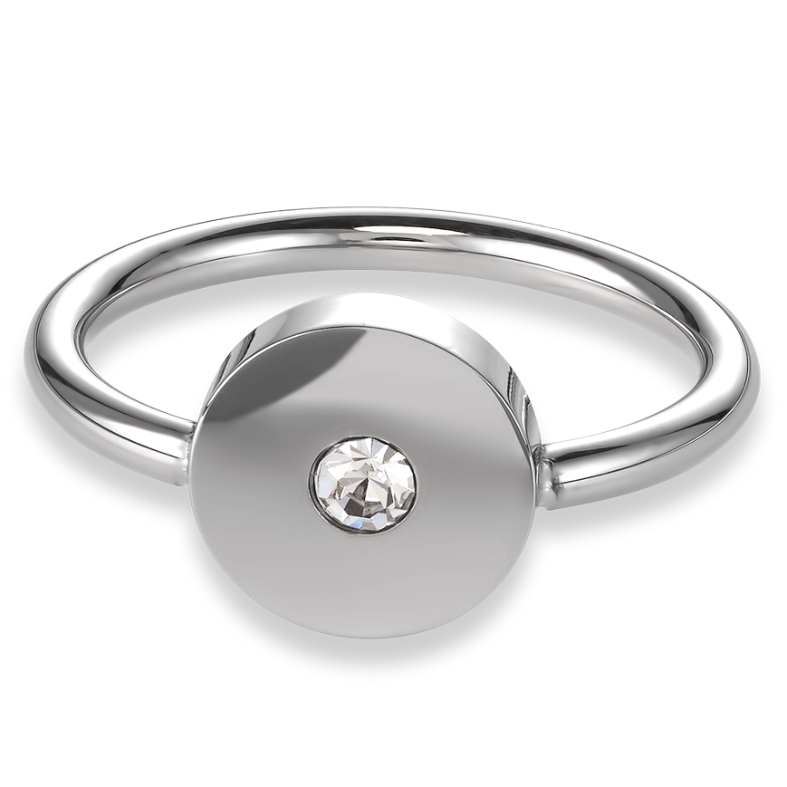 Ring SparklingCOINS Edelstahl silber