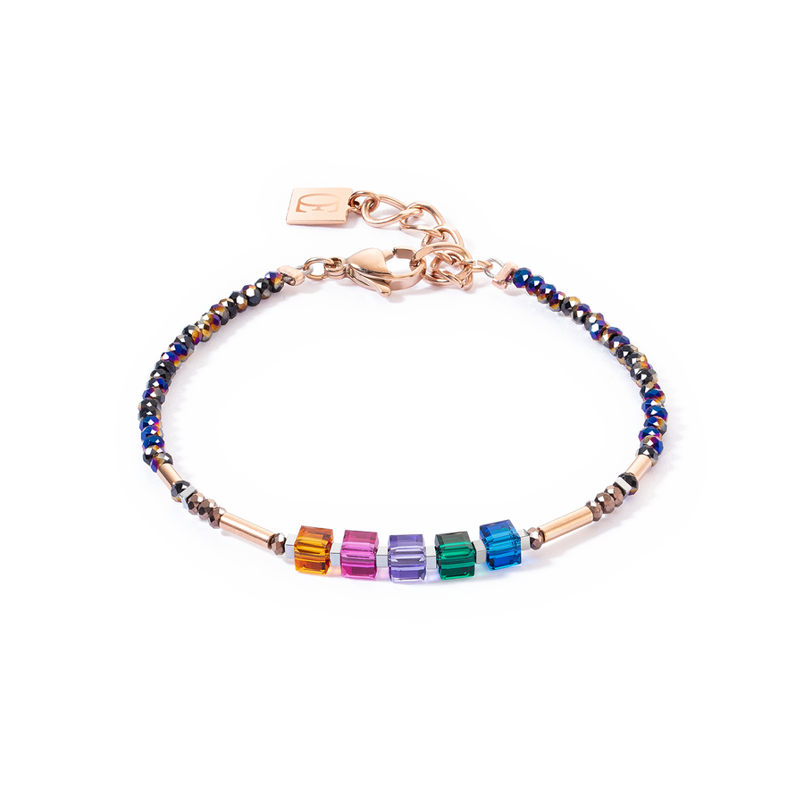 Cube Story Minimalistic Sparkling Armband Multicolour Autumn