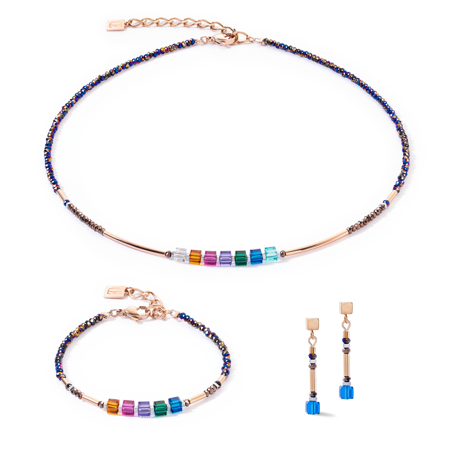 Cube Story Minimalistic Sparkling Armband Multicolour Autumn