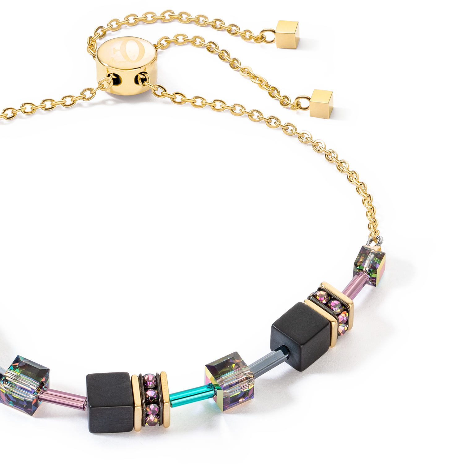 GeoCUBE® Iconic Nature Chain Armband schwarz-multicolor