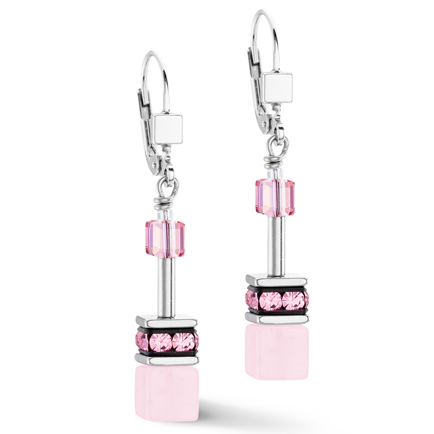 GeoCUBE® Iconic Precious Ohrringe Rosa