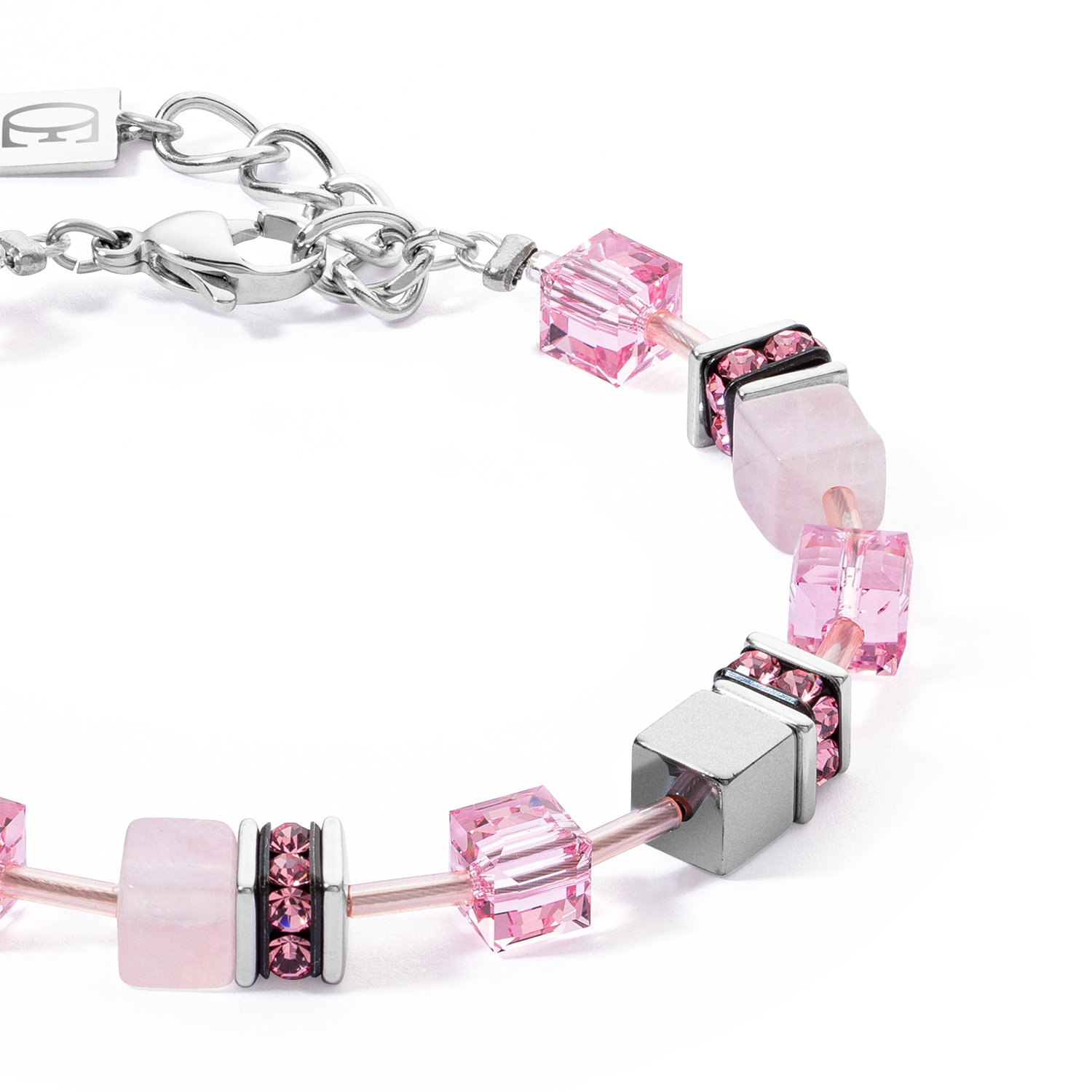 GeoCUBE® Iconic Precious Armband Rosa