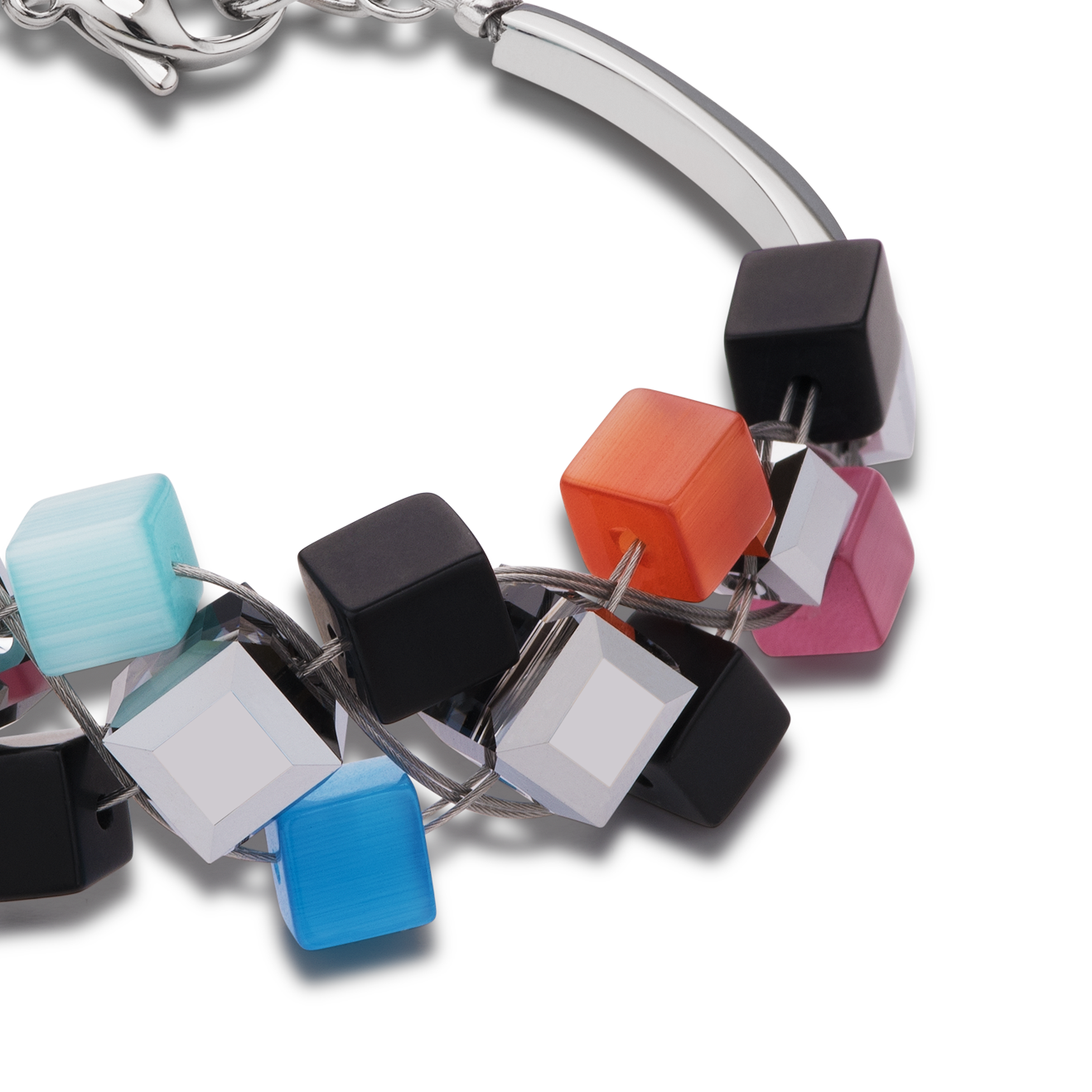 Armband Kristalle & Onyx multicolor schwarz